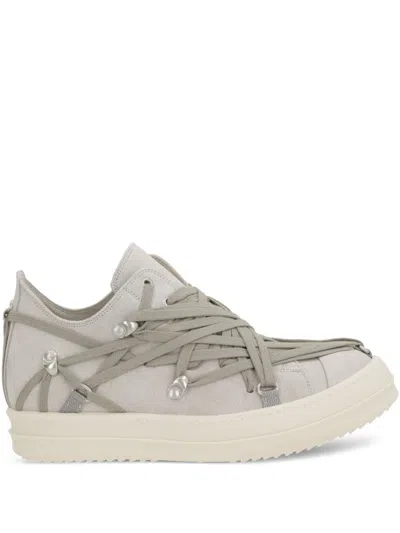 Rick Owens Women Megalaced Leather Sneakers