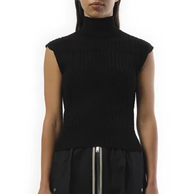 Rick Owens Women's Megarib Sleeveless Turtle In Black