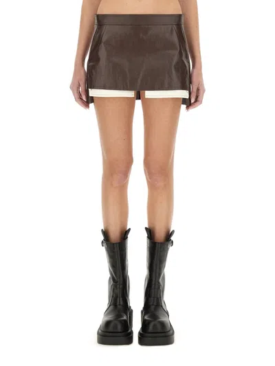 Rick Owens Women Mini "cutoff" Skirt
