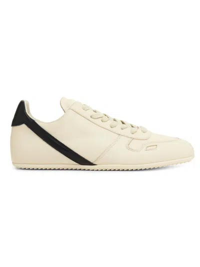 Rick Owens Contrasting Accents Minimalist Sleek Sneakers In Animal Print