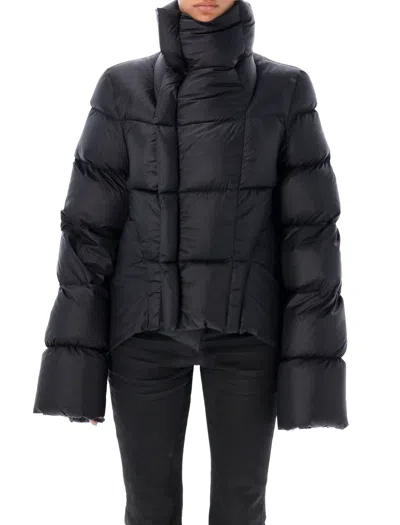 Rick Owens Down Porterville Naska Puffer Jacket In Black