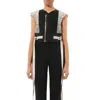 Rick Owens Women's Nymph Biker Leather In Black/white
