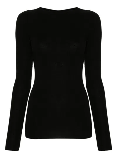 RICK OWENS WOMEN'S OWENS OPEN-BACK KNIT SWEATER