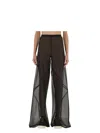 Rick Owens Bias Farrah Sheer Wide-leg Trousers