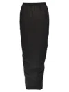 Rick Owens "pillar" Maxi Skirt In Black