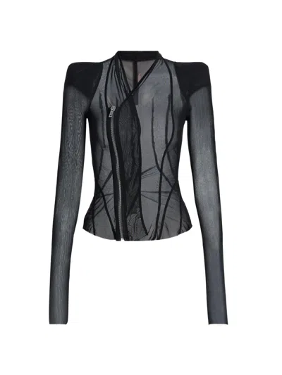 Rick Owens Women's Princess Sheer Jacket In Black