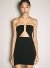 Rick Owens Women Prong Mini Dress In Black