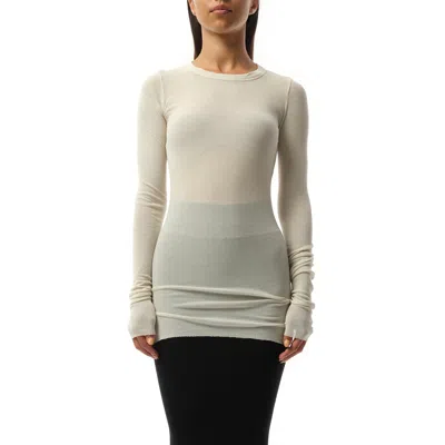 RICK OWENS WOMEN'S RIB LONG SLEEVE T-SHIRT
