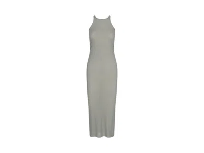 Pre-owned Rick Owens Women's  Abito Tank Dress In Celadon