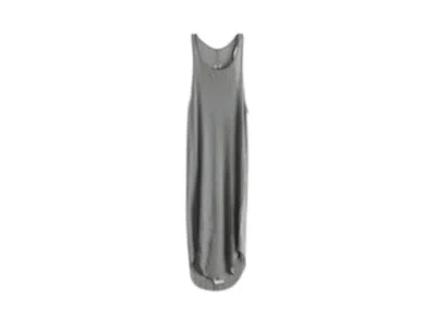 Pre-owned Rick Owens Women's  Basic Rib Tank In Washed Indigo In Blue