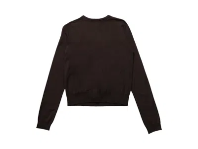 Pre-owned Rick Owens Women's  Biker Level Sweater In Mahogany