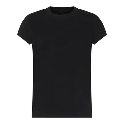 Pre-owned Rick Owens Women's  Cropped Level T-shirt In Black