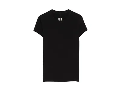 Pre-owned Rick Owens Women's  Cropped Level T-shirt In Black