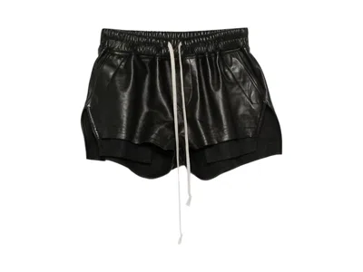 Pre-owned Rick Owens Women's  Fog Boxers Shorts In Black