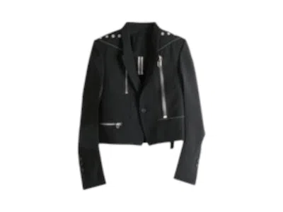 Pre-owned Rick Owens Women's  Giacca Alice Jacket In Black/pearl