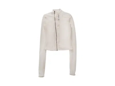 Pre-owned Rick Owens Women's  Lilies Giacca Gary Jacket In Dove In Gray