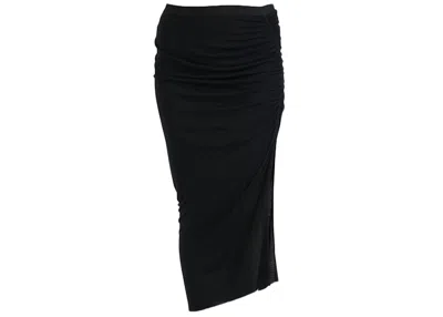 Pre-owned Rick Owens Women's  Lilies Svita Knee Skirt In Black