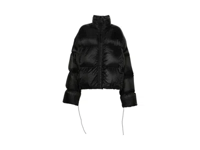 Pre-owned Rick Owens Women's  Sail Duvet Jacket In Black
