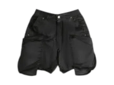 Pre-owned Rick Owens Women's  Stefan Cargo Shorts In Black