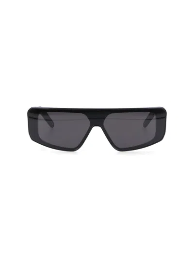 Rick Owens Women's Shield Sunglasses In Black