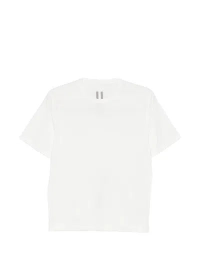 Rick Owens Women's Short-sleeve Cotton Crewneck T-shirt In Bianco