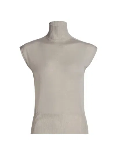 Rick Owens Women's Sl Turtleneck Knit Top In Neutral
