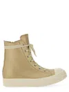 Rick Owens High-top Sneakers With Smooth Leather Upper And Chunky Sole