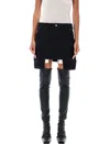 Rick Owens Stefan Mini Skirt In Black