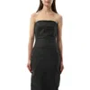 Rick Owens Women's Stretch Denim Bustier Gown In Black