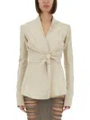 Rick Owens Wrap Design Ls Strutter With Customizable Fit In Neutral