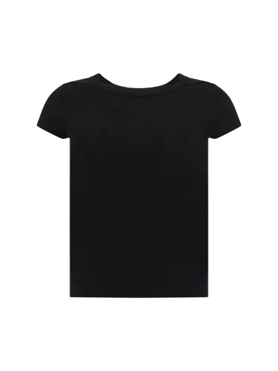 Rick Owens Basic T-shirt In Black