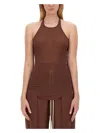 Rick Owens Women Tank Top In Brown