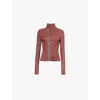 Rick Owens Brown Gary Leather Jacket In Throat
