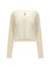 Rick Owens Women Tommy Sweater In Alpaca In Neutral