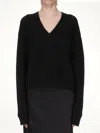 Rick Owens Tommy V-neck Sweater In Black