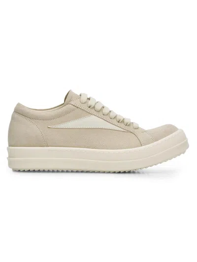 Rick Owens Women's Vintage Low-top Suede-leather Platform Sneakers
