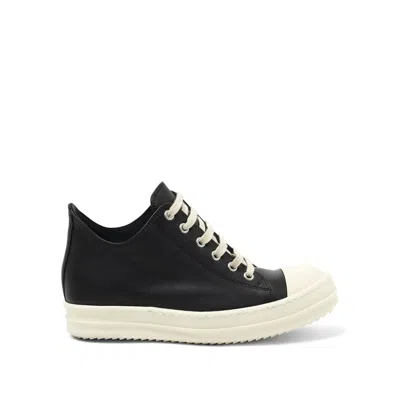 RICK OWENS WOMEN'S WASHED CALF LOW SNEAKS SNEAKERS