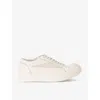 Rick Owens Lido Leather Sneakers In White