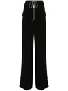 Rick Owens X Moncler Belas Wide-leg Trousers In Black