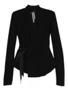 Rick Owens Wool Jacket In Black