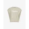 Rick Owens Womens  X Champion Tatlin Logo-embroidery Cotton-jersey Sweatshirt Beige