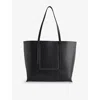 Rick Owens Womens Black Contrast-stitch Leather Shopper Bag In Black