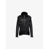 Rick Owens Womens Black Exploder Shearling Jacket In Black
