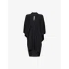 Rick Owens Black Hollywood Half Moon Minidress In Black