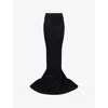 Rick Owens Womens Lido Stretch-jersey Maxi Skirt Black In Black