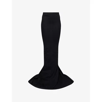 Rick Owens Womens Lido Stretch-jersey Maxi Skirt Black