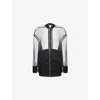 Rick Owens Womens Black Peter Flight Mesh Jacket In Black