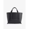 Rick Owens Womens Black Shopper Mini Leather Tote Bag In Black