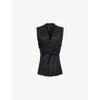 Rick Owens Black Sleeveless Strutter Vest In Black