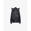 Rick Owens Womens Tec Flight Two-slip-pockets Shell Jacket Black In Black